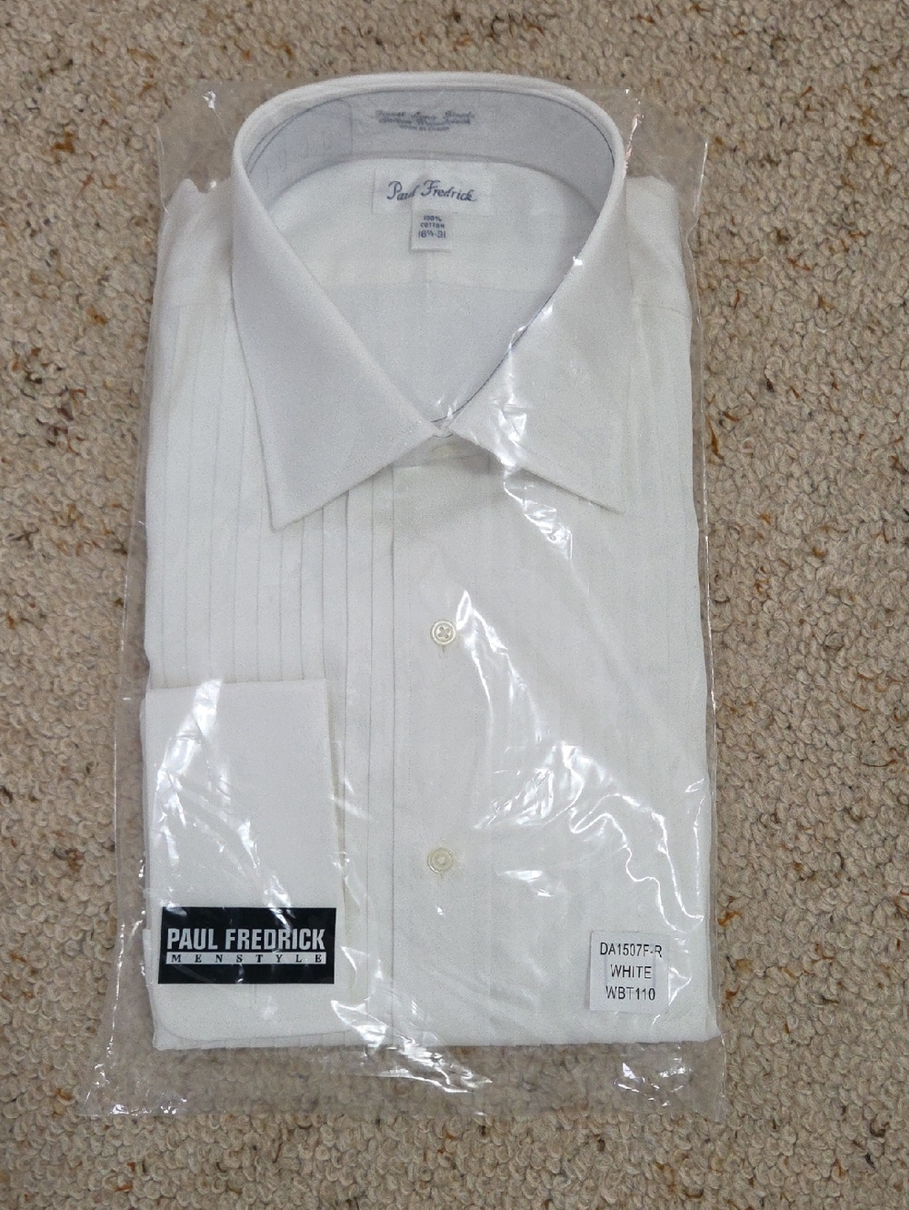 Paul Fredrick Tuxedo Shirt New In Package